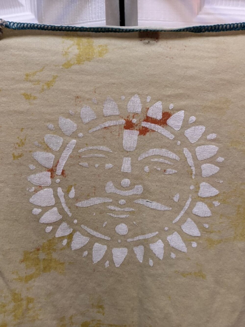 Boho Patchwork Sun Moon Beaded Top Small Art To Wear Fairy Grunge - Picture 5 of 5